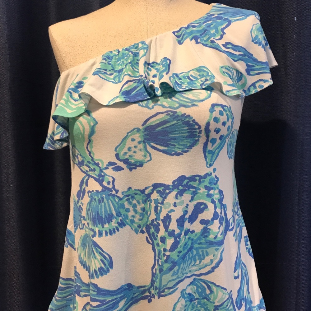 Lilly Pulitzer one shoulder tank top